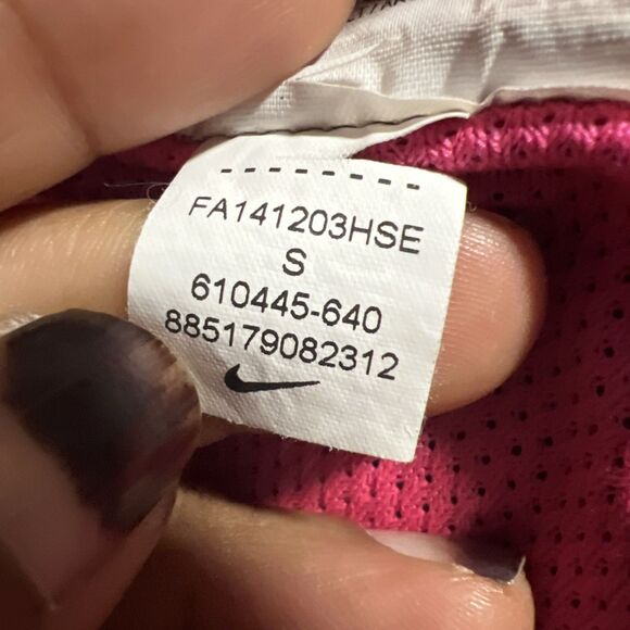 Nike Dri Fit Jersey Shirt Mens S Pink Football Soccer FC Barcelona - Picture 14 of 14